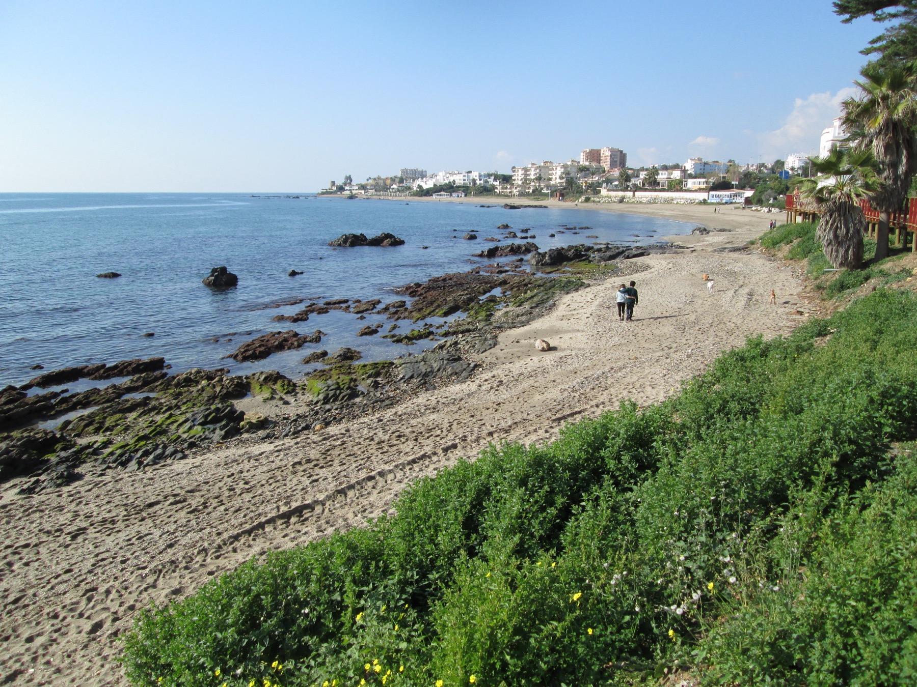 Mijas Costa coastline, view from the hills