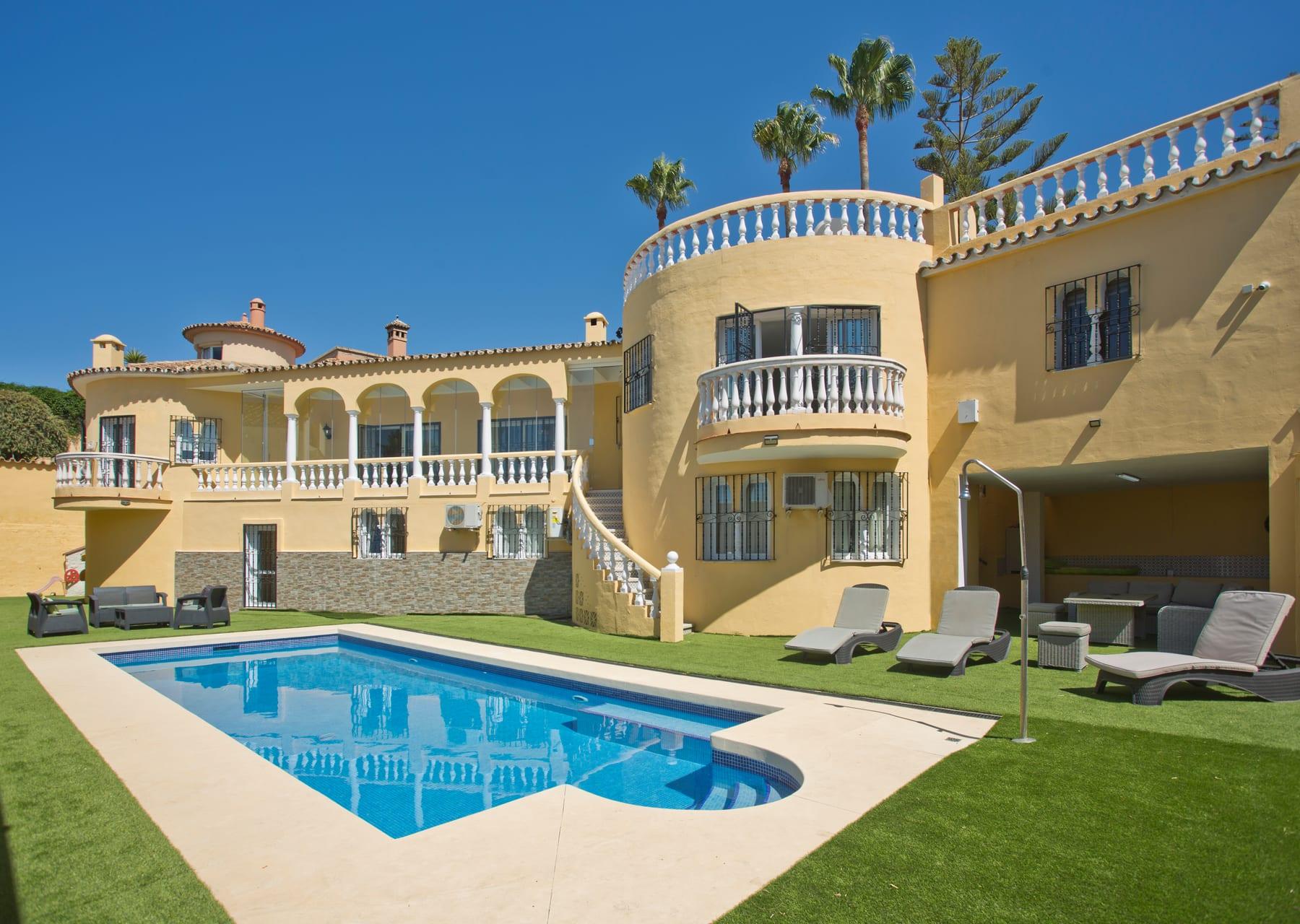 Pool area with sun lounging space